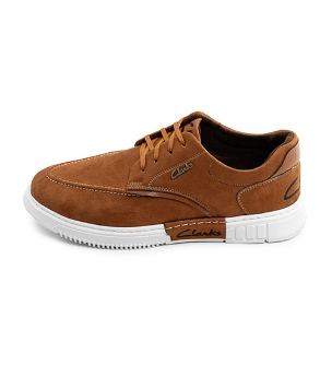 کفش اسپرت Clarks مردانه عسلی بندی مدل 41324